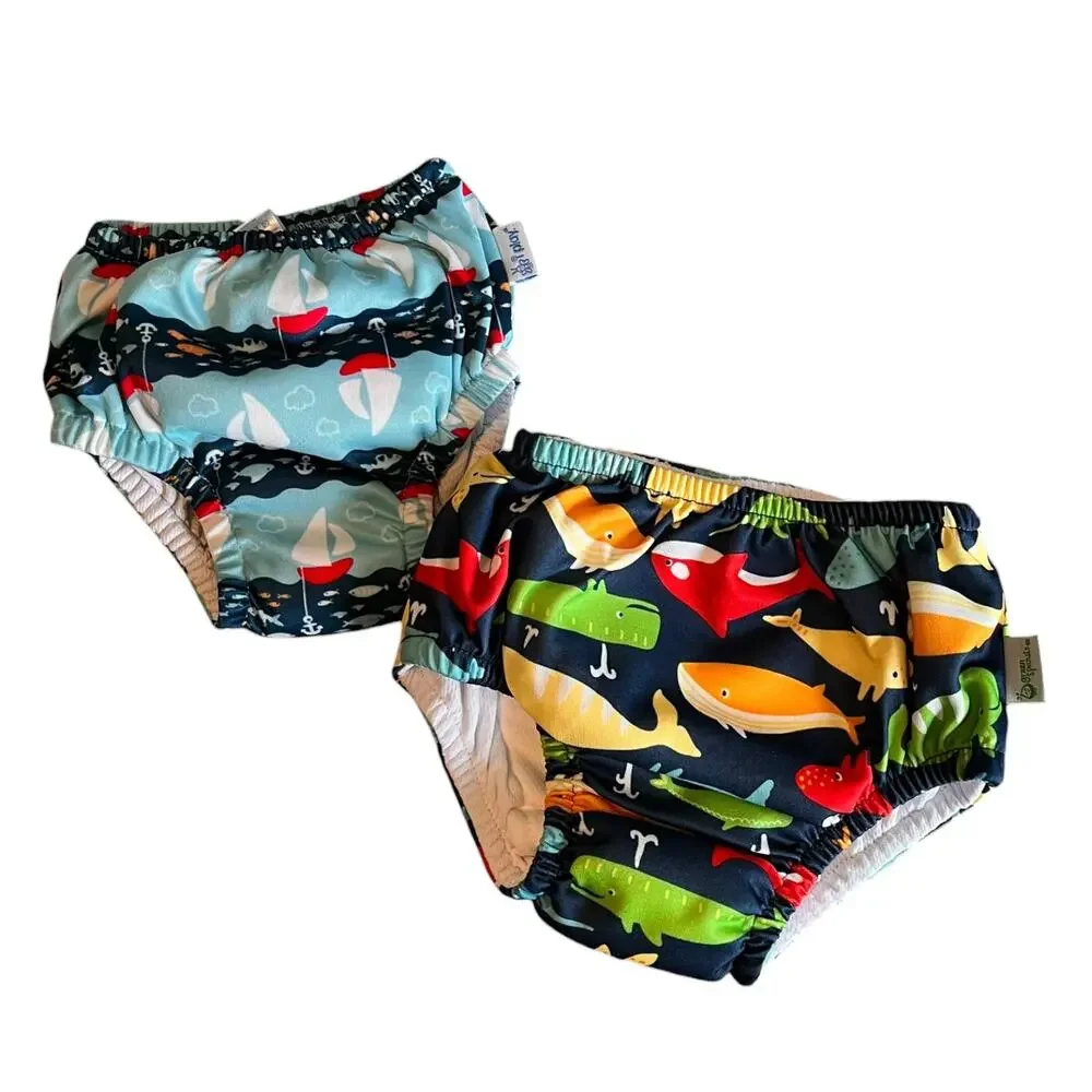 12/24 Months Baby Swimsuit Diaper Trunks NWOT Swimwear Reusable